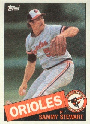 1985 Topps Baseball Cards      469     Sammy Stewart
